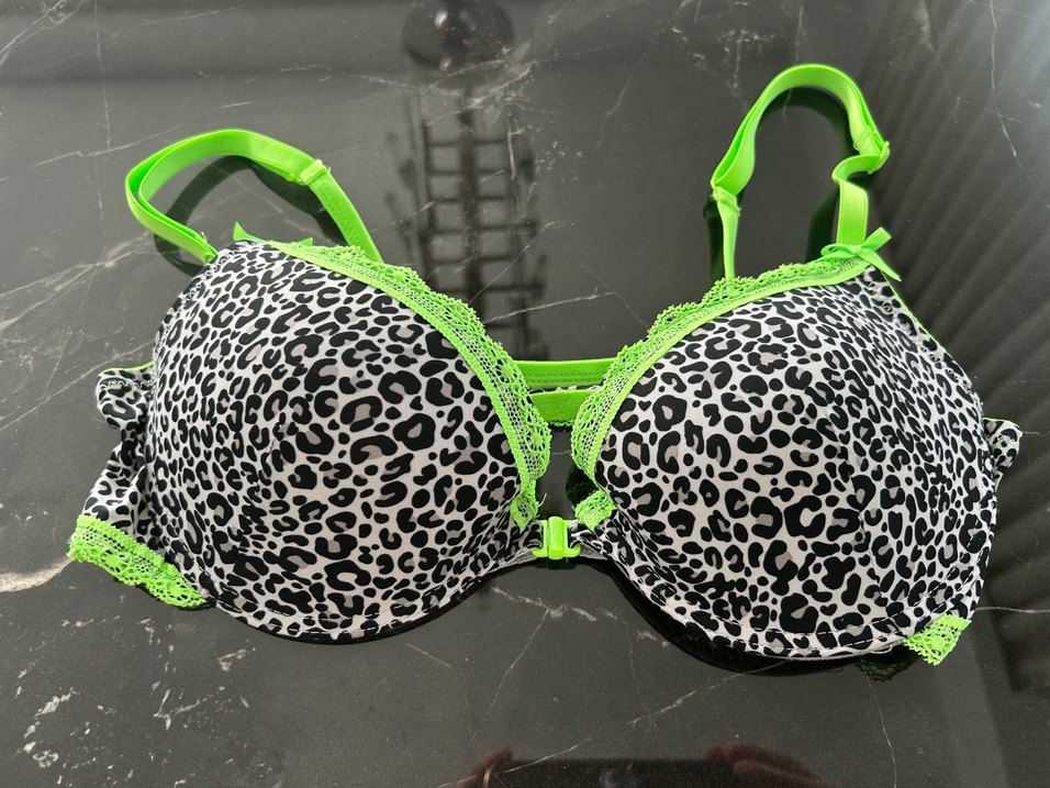 Leopar Desenli Yeşil Sütyen - Görsel 3