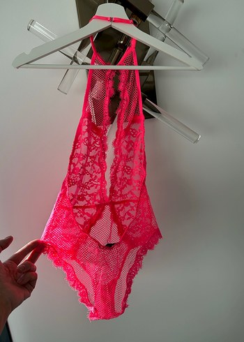 Victorias Secret Fuşya Rengi Body - Görsel 2