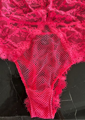 Victorias Secret Fuşya Rengi Body - Görsel 5