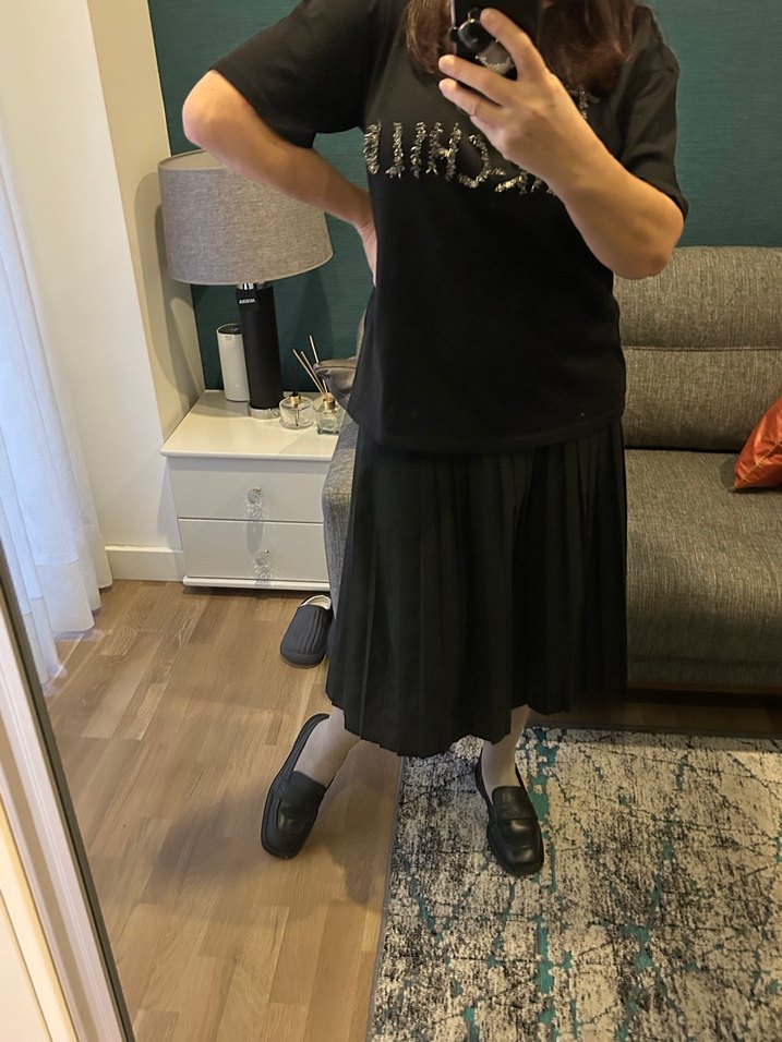 Siyah Piliseli Etek - Görsel 5