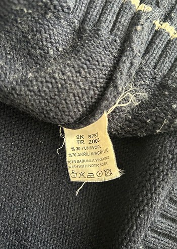 Southblue Yün Lacivert Boğazlı Kazak - Görsel 4