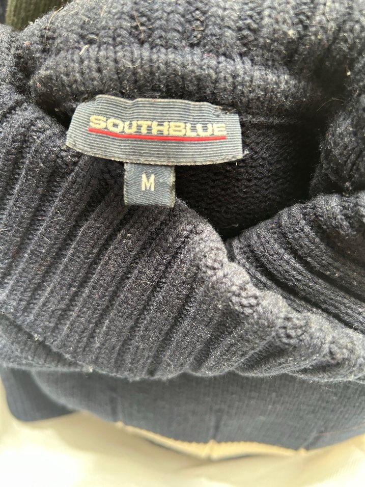 Southblue Yün Lacivert Boğazlı Kazak - Görsel 3