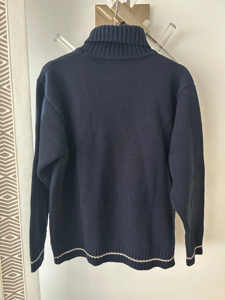 Southblue Yün Lacivert Boğazlı Kazak - Görsel 2