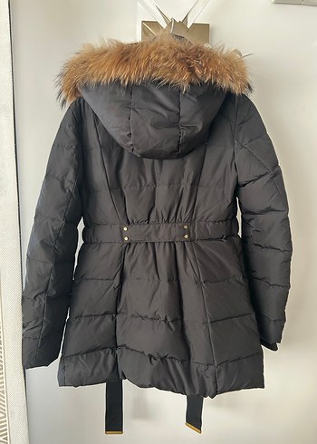 Mango Kürklü Siyah Kadın Kışlık Mont - Görsel 3