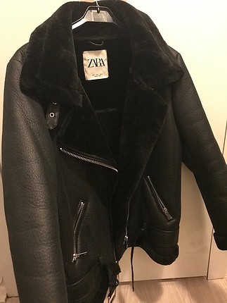 Zara Biker Mont Zara Deri Ceket %20 İndirimli - Gardrops