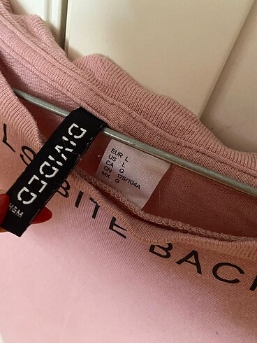 l Beden H&M pembe tişört