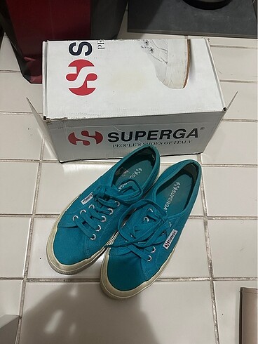 37 Beden Superga 2750 Cotu Classic Mavi Ayakkabı