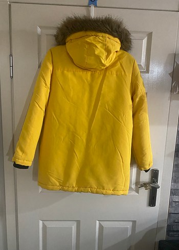 Sarı Fermuarlı Erkek Çocuk Street Wear Mont - Görsel 3