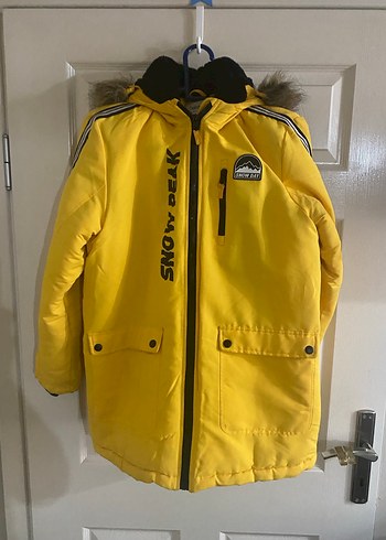 Sarı Fermuarlı Erkek Çocuk Street Wear Mont - Görsel 2