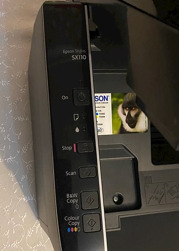 Siyah Epson Yazıcı. KARTUŞ YOKTUR !!! - Görsel 4