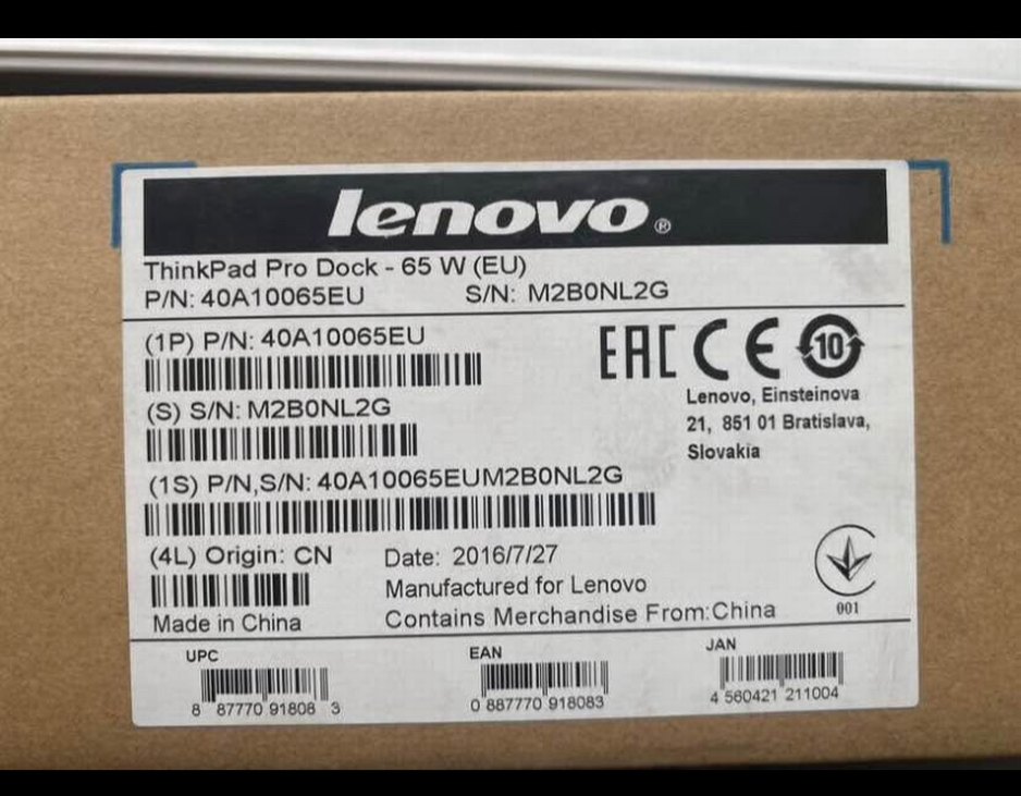 Lenovo Siyah Laptop Docking İstasyonu - Görsel 2