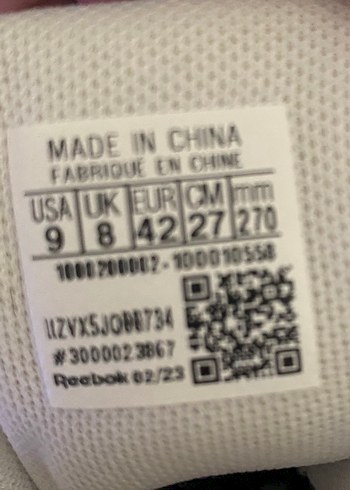 Kırmızı Beyaz Reebok Basketbol Ayakkabısı Velcro - Görsel 8