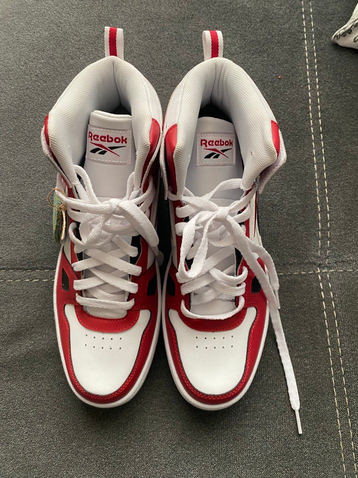 Kırmızı Beyaz Reebok Basketbol Ayakkabısı Velcro - Görsel 2