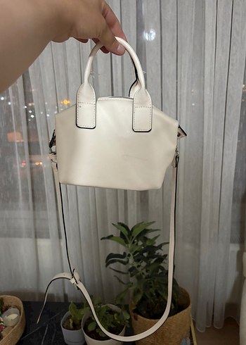 Stradivarius Beyaz Deri Kadın El Çantası