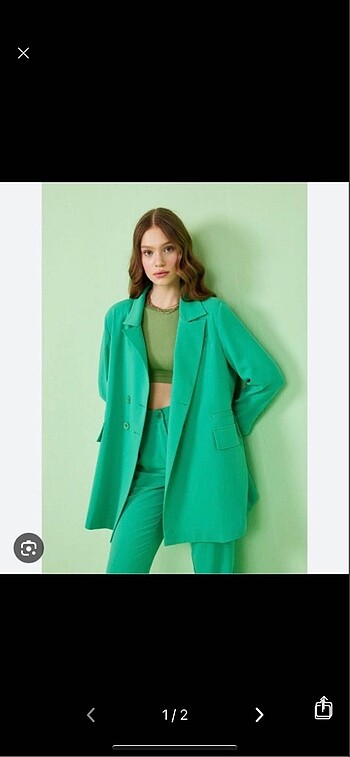 Özsarıçam ikili blazer takım