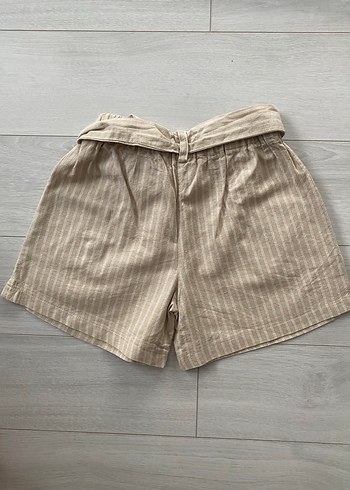 Kız çocuk keten şort - Görsel 4