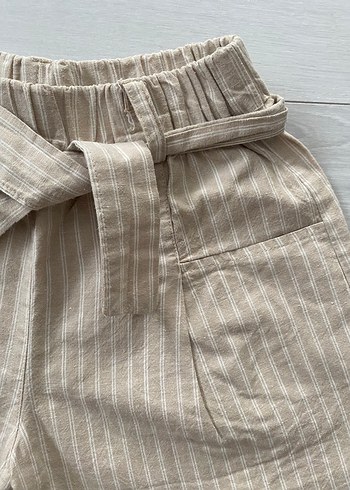 Kız çocuk keten şort - Görsel 3