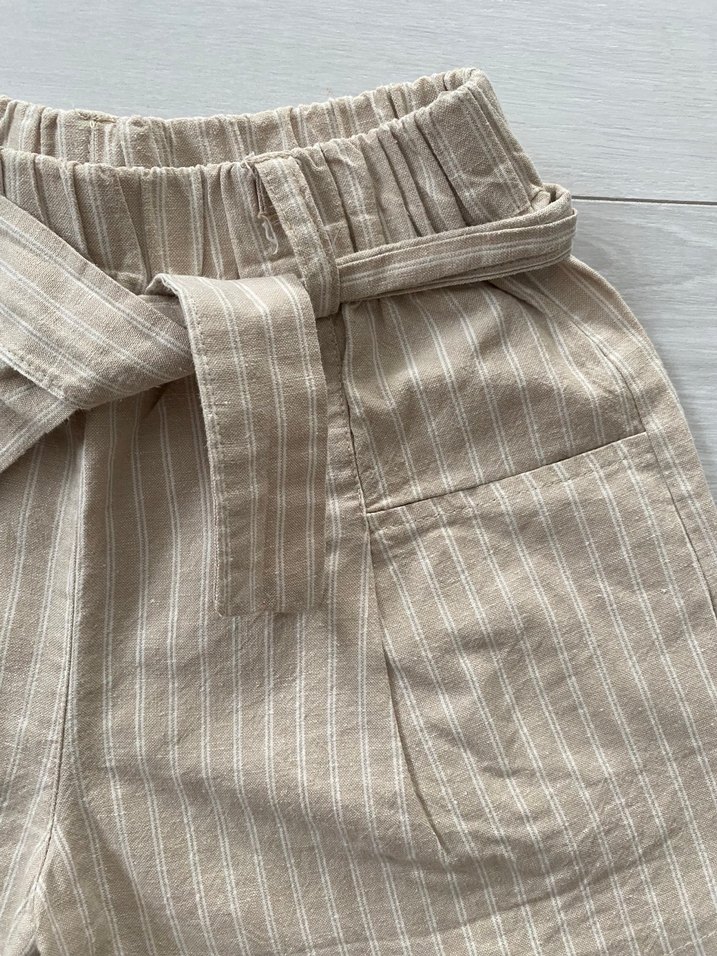 Kız çocuk keten şort - Görsel 3