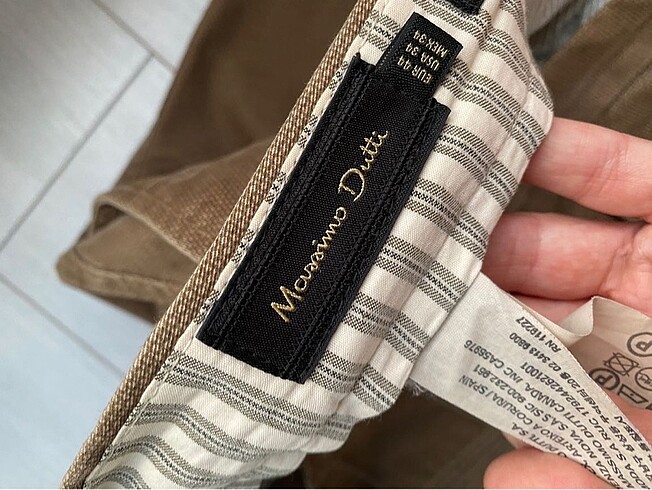 44 Beden kahverengi Renk Massimo dutti erkek pantolon