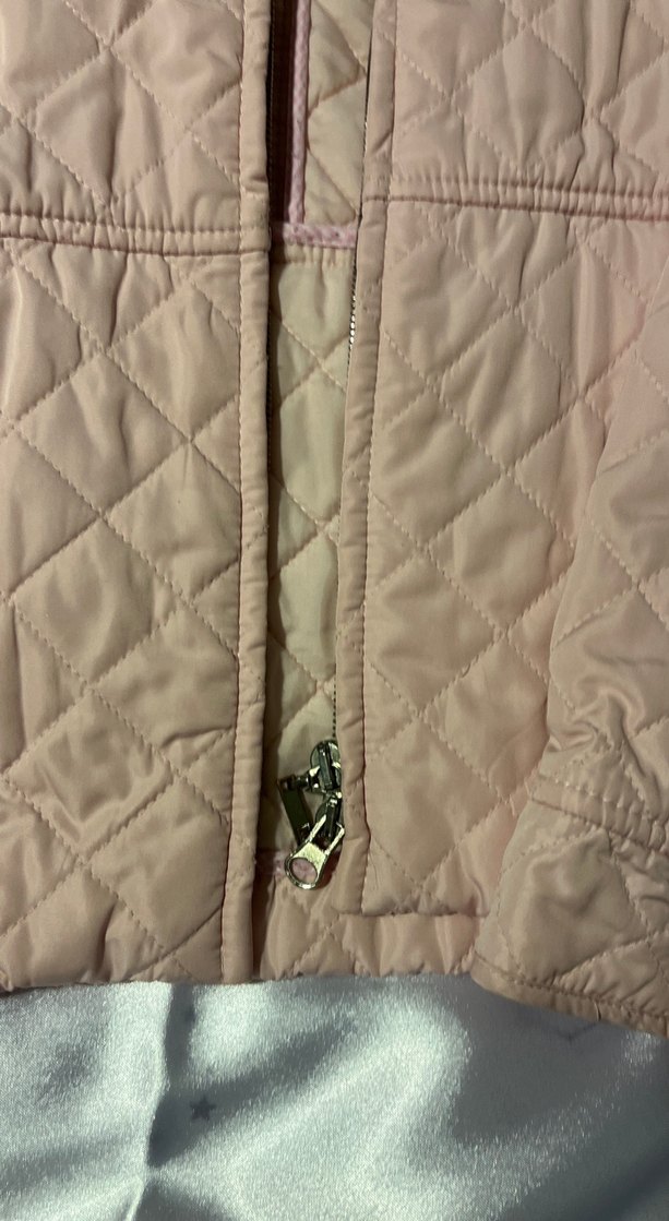 Esprit Pembe Kadın Kapitone Fermuarlı Ceket - Görsel 4