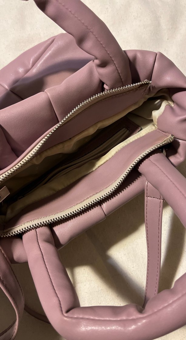 Manuka koyu lila Deri Fermuarlı Kadın Çanta - Görsel 4