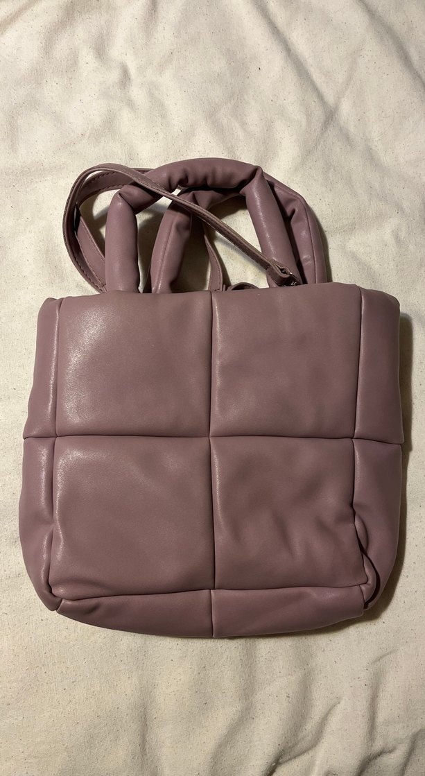 Manuka koyu lila Deri Fermuarlı Kadın Çanta - Görsel 2