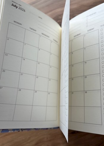 Flyintiger Mor Çiçekli Yarı Yıl Planlayıcı - Görsel 5