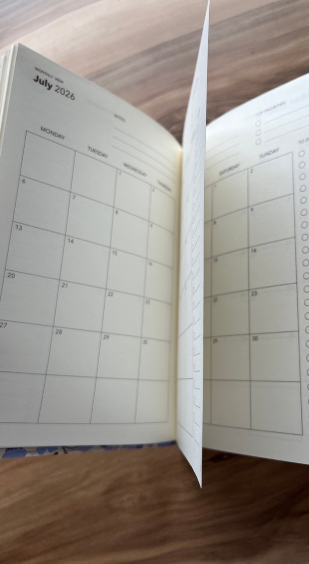 Flyintiger Mor Çiçekli Yarı Yıl Planlayıcı - Görsel 5