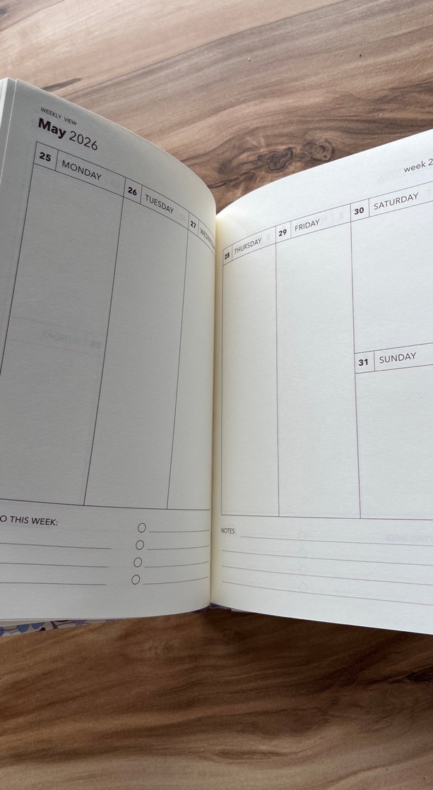 Flyintiger Mor Çiçekli Yarı Yıl Planlayıcı - Görsel 3