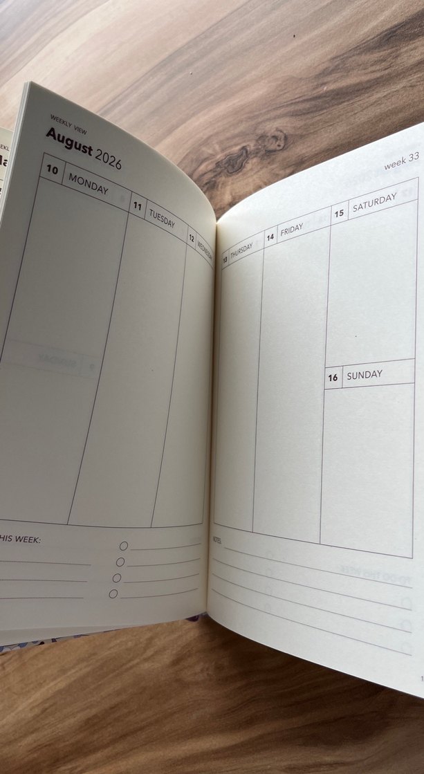 Flyintiger Mor Çiçekli Yarı Yıl Planlayıcı - Görsel 4