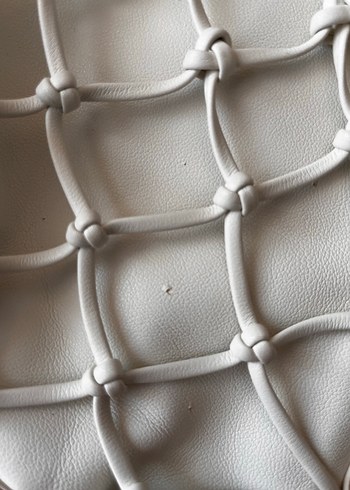 Mango Beyaz Deri fileli Kadın Çanta - Görsel 3