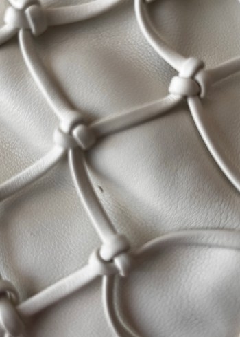 Mango Beyaz Deri fileli Kadın Çanta - Görsel 4