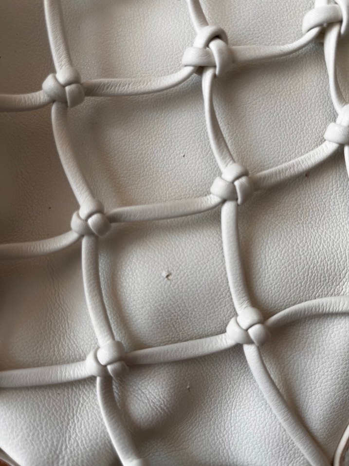 Mango Beyaz Deri fileli Kadın Çanta - Görsel 3