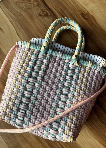 Örgü desenli Genç kız çantası - Görsel 4