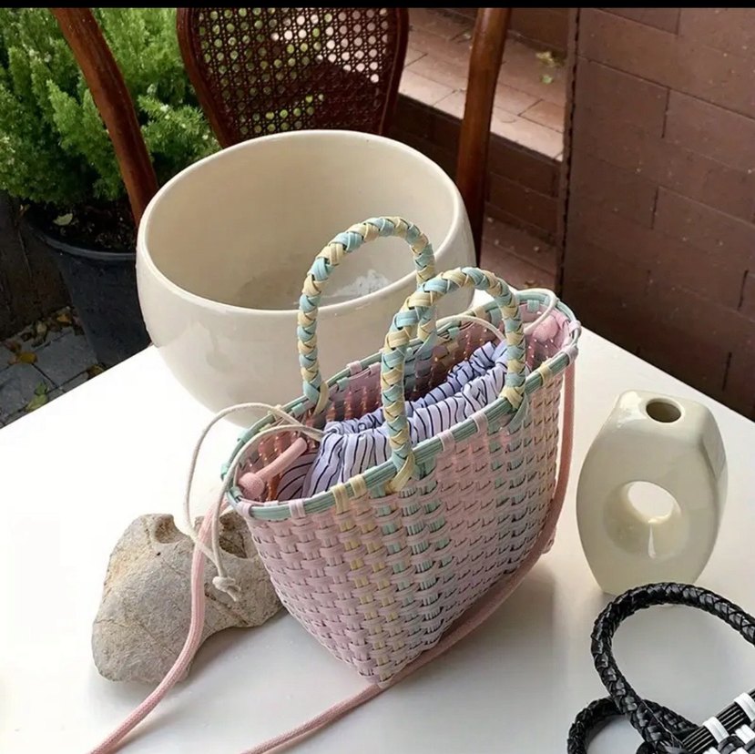 Örgü desenli Genç kız çantası - Görsel 2