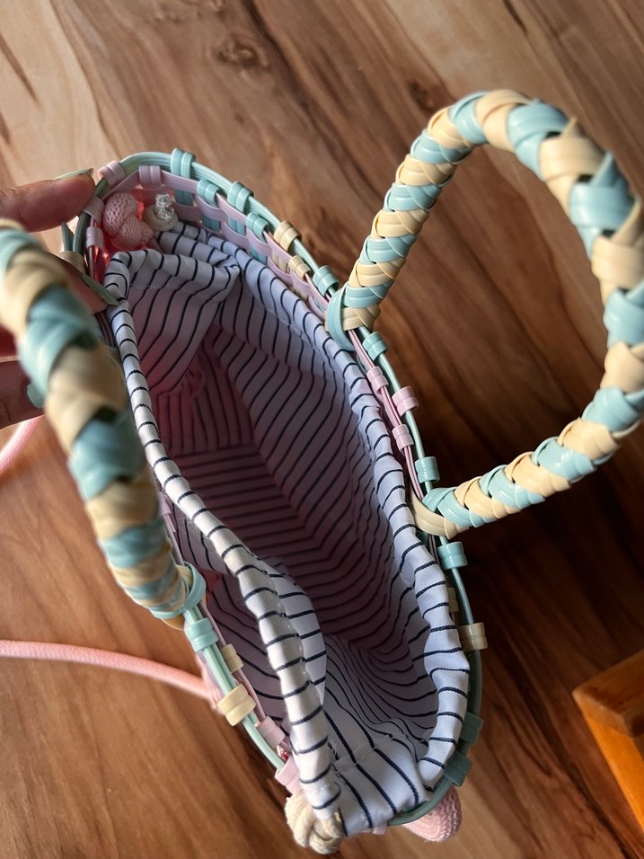 Örgü desenli Genç kız çantası - Görsel 5