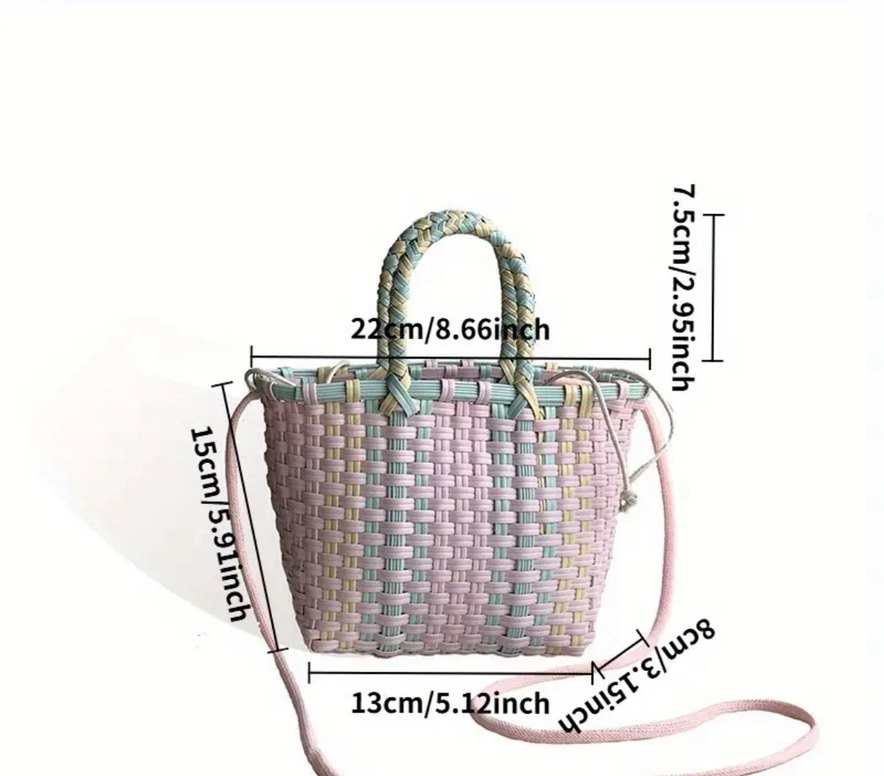 Örgü desenli Genç kız çantası - Görsel 3