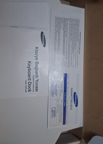 Samsung Galaxy Tab Klavye Dock Beyaz - Görsel 3