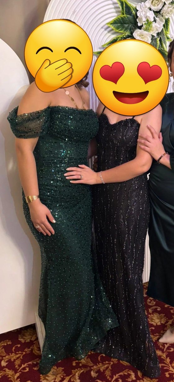 Parlak Yeşil Straplez Uzun Abiye Elbise - Görsel 3