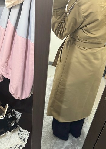 Diğer Bej Kadın Midi Trençkot