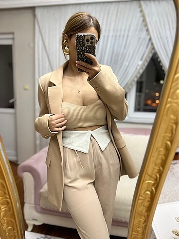 Bel detaylı Pantalon