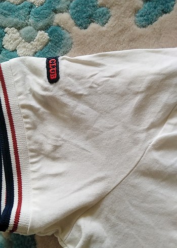 Beyaz Pamuklu Erkek Polo Tişört - Görsel 6