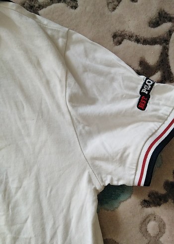 Beyaz Pamuklu Erkek Polo Tişört - Görsel 9