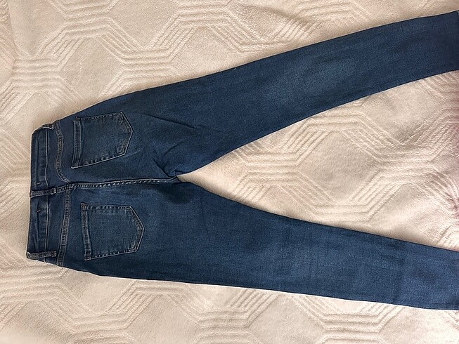 36 Beden mavi Renk Yüksek bel skinny jean