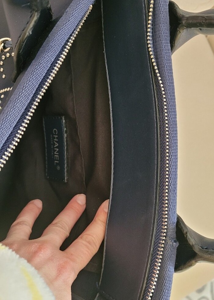 Chanel lacivert çanta - Görsel 2