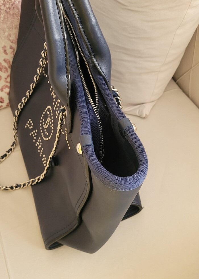 Chanel lacivert çanta - Görsel 3