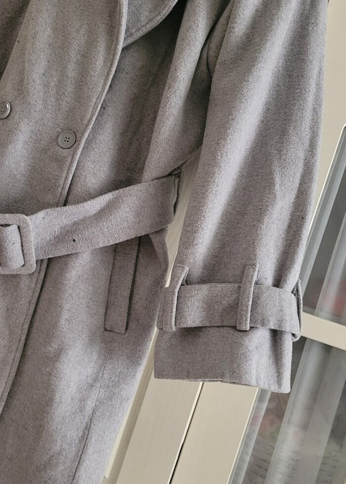 Kaşe kaban gri - Görsel 2