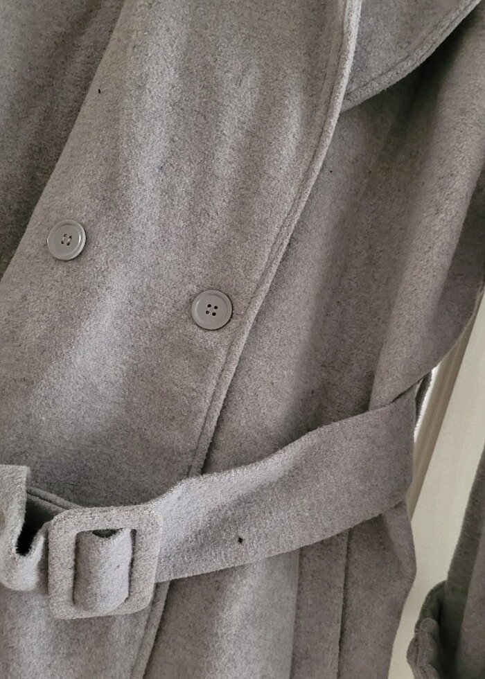 Kaşe kaban gri - Görsel 3