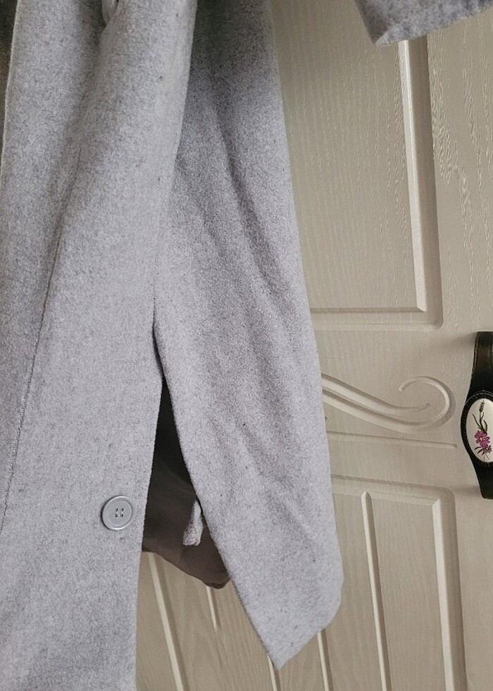 Kaşe kaban gri - Görsel 4