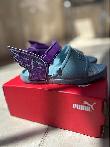 25 Beden mavi Renk Puma kız çocuk sandalet